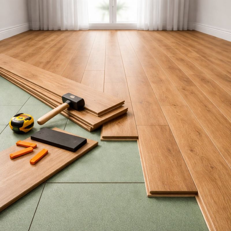 Laminate Floor Remodeling in Newton, MA