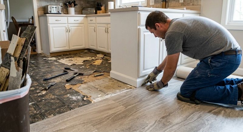 Linoleum Floor Installation in Hanover, MA