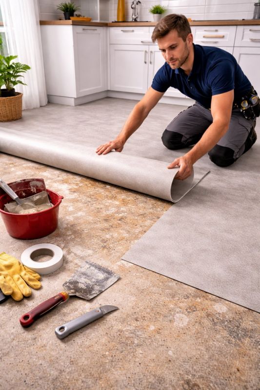 Linoleum Floor Installation in Littleton, MA
