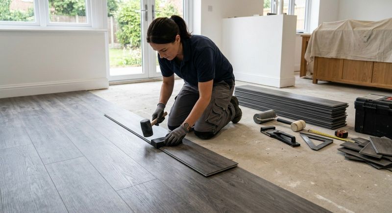 Luxury Vinyl Tile Installation in Burlington, MA