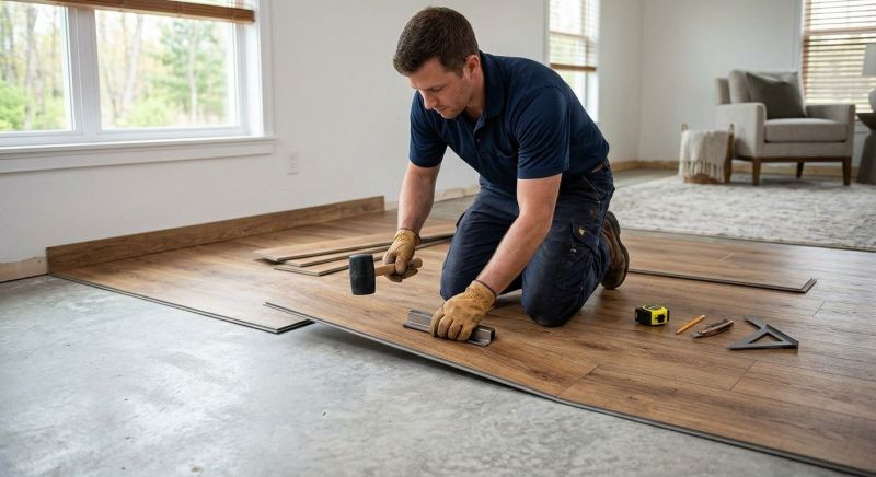 Luxury Vinyl Tile Installation in Chelmsford, MA