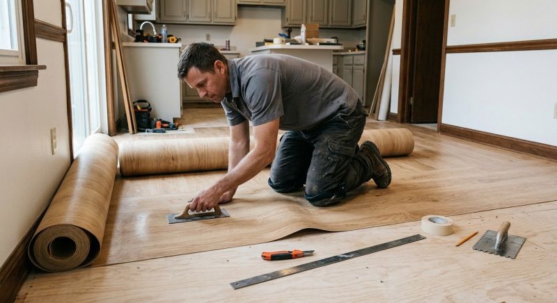 Sheet Flooring Installation in Holliston, MA