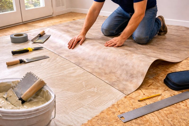 Sheet Vinyl Installation in Avon, MA