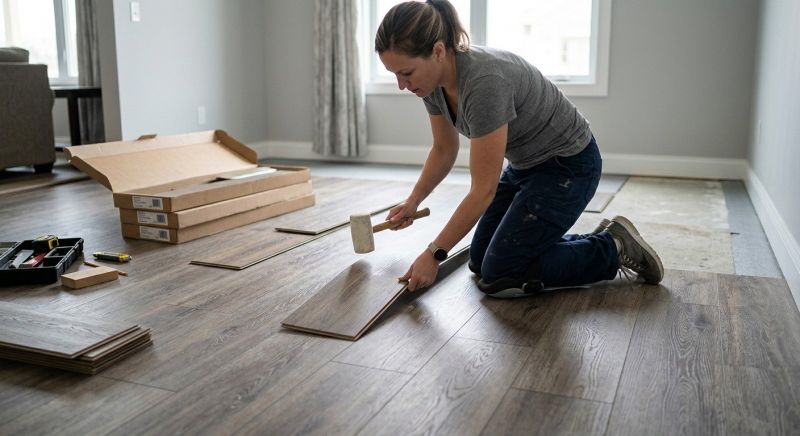 Vinyl Plank Floor Installation in Newton, MA