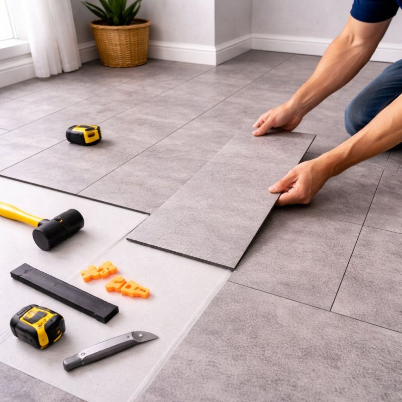 Vinyl Tile Installation in Newton, MA
